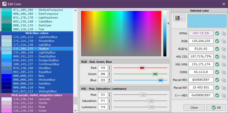 Free Color Picker - Color picker, screen magnifier, color palette manager